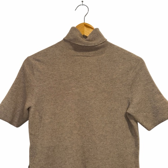 Ralph Lauren Purple Label Tan Wool Cashmere Knit Sweater Dress Size Medium NWT - Picture 10 of 13